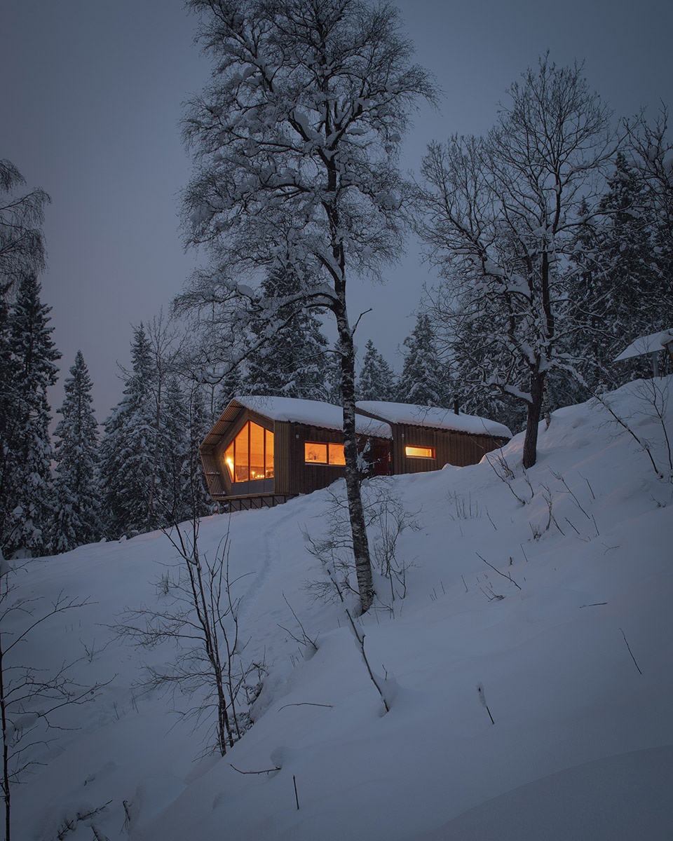 fuglemyrhytta panoramic self service cabin by snohetta