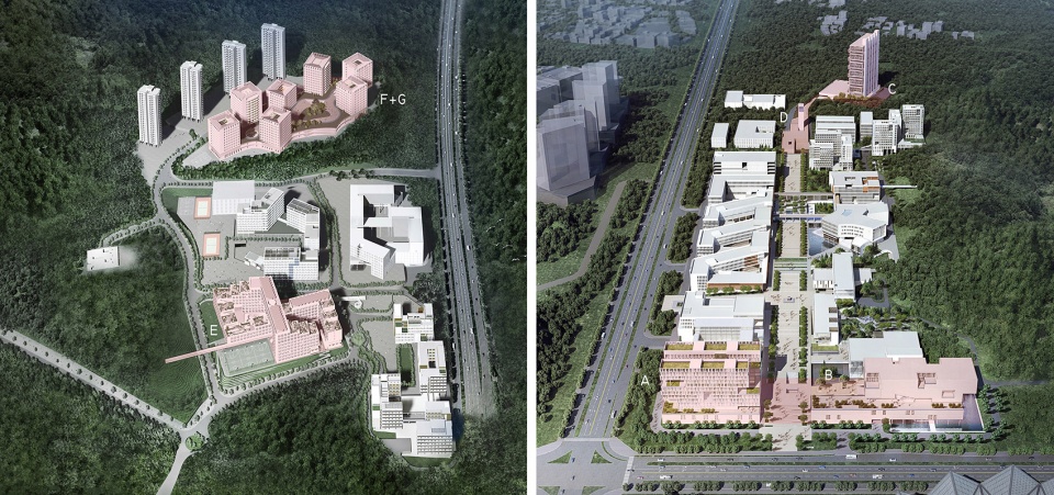 chinese university of hong kongshenzhen phase ii schematic design by node urbanus tao archi union