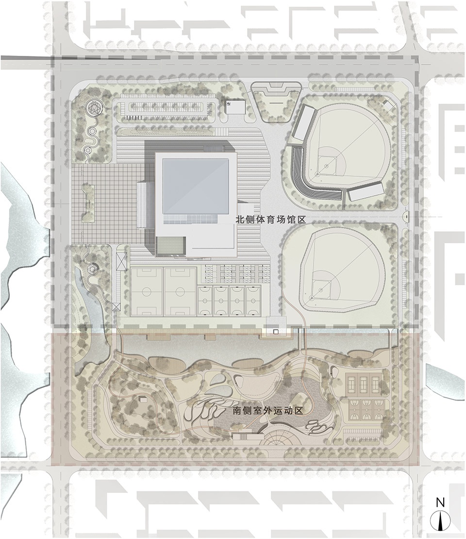 mixing openness with the whole architectural design of yizheng comprehensive gymnasium china by the architectural design and research ins...