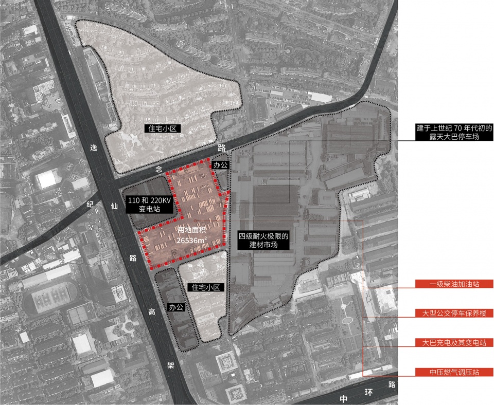 renovation of bus parking lot on yixian road china by tjad
