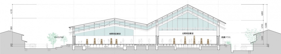 taketa municipal library by takao shiotsuka atelier