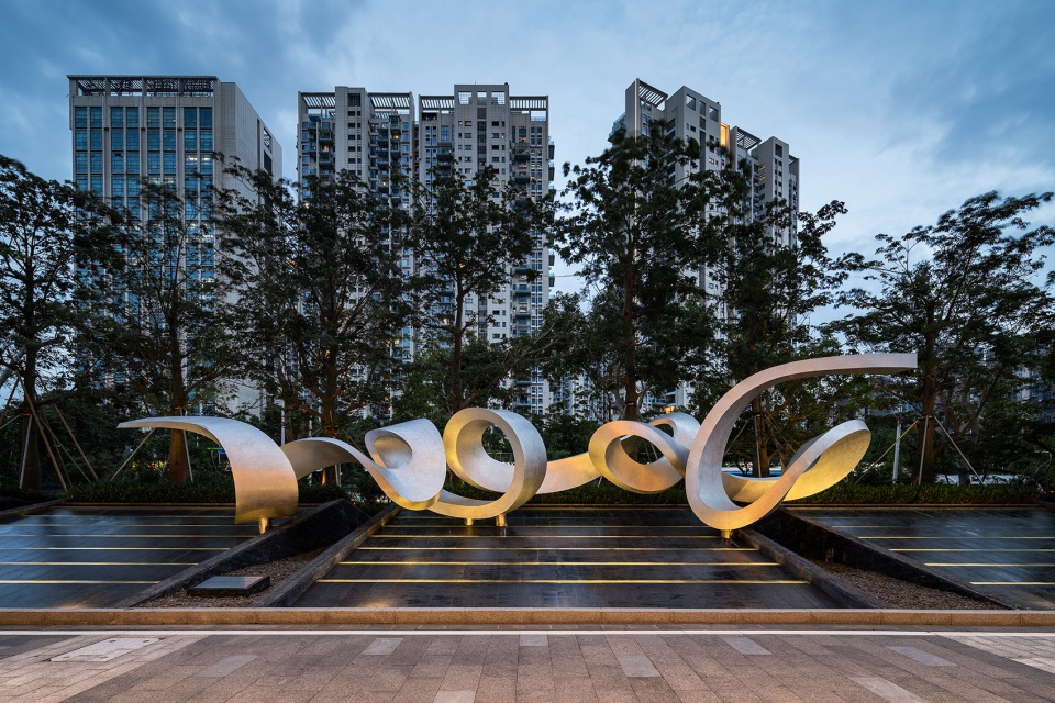 artwork design of one shenzhen bay t7 office building entrance china by aart