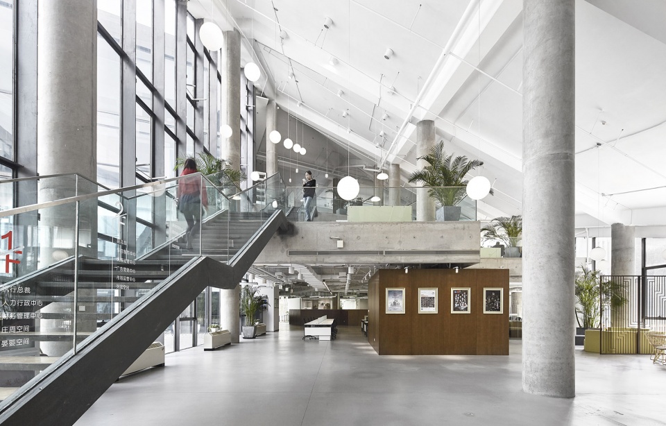 share television media office building in digital manor c china by ideal design construction inc