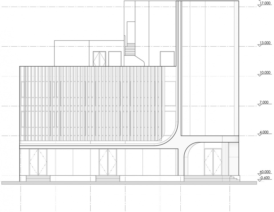 soften the presence renovation of jingan business building china by archunits