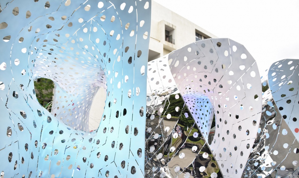 the compound pistil pavilion china by nanjing university of the arts