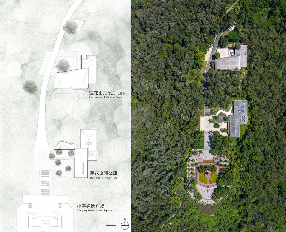 bei shan qi yuan lianhua peak public restroom china by shenzhen huahui design