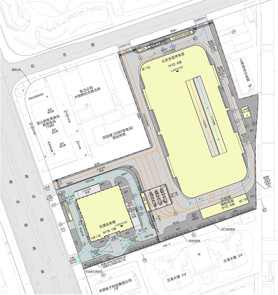 renovation of bus parking lot on yixian road china by tjad