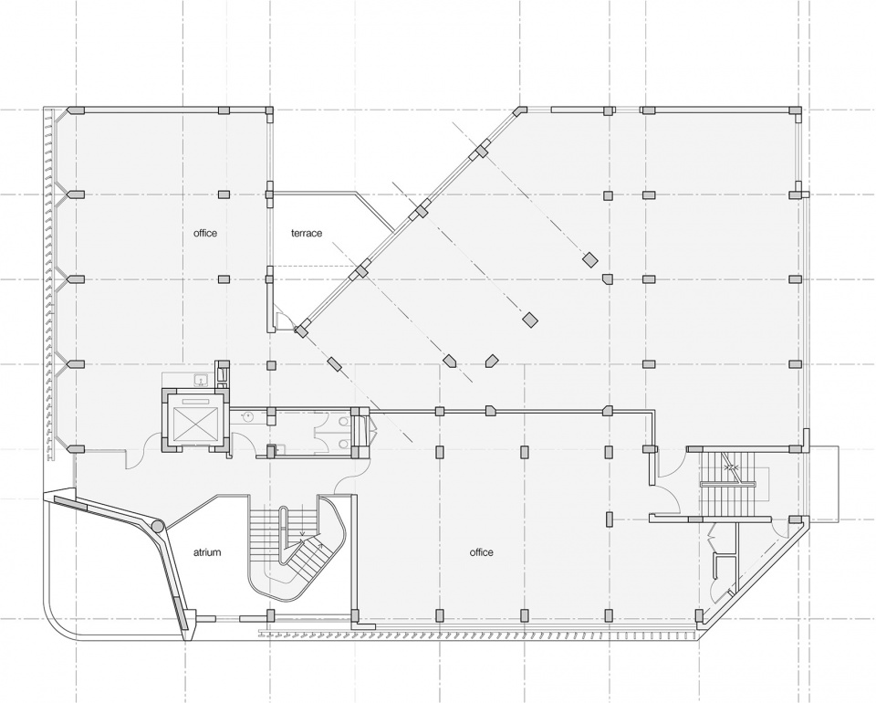 soften the presence renovation of jingan business building china by archunits