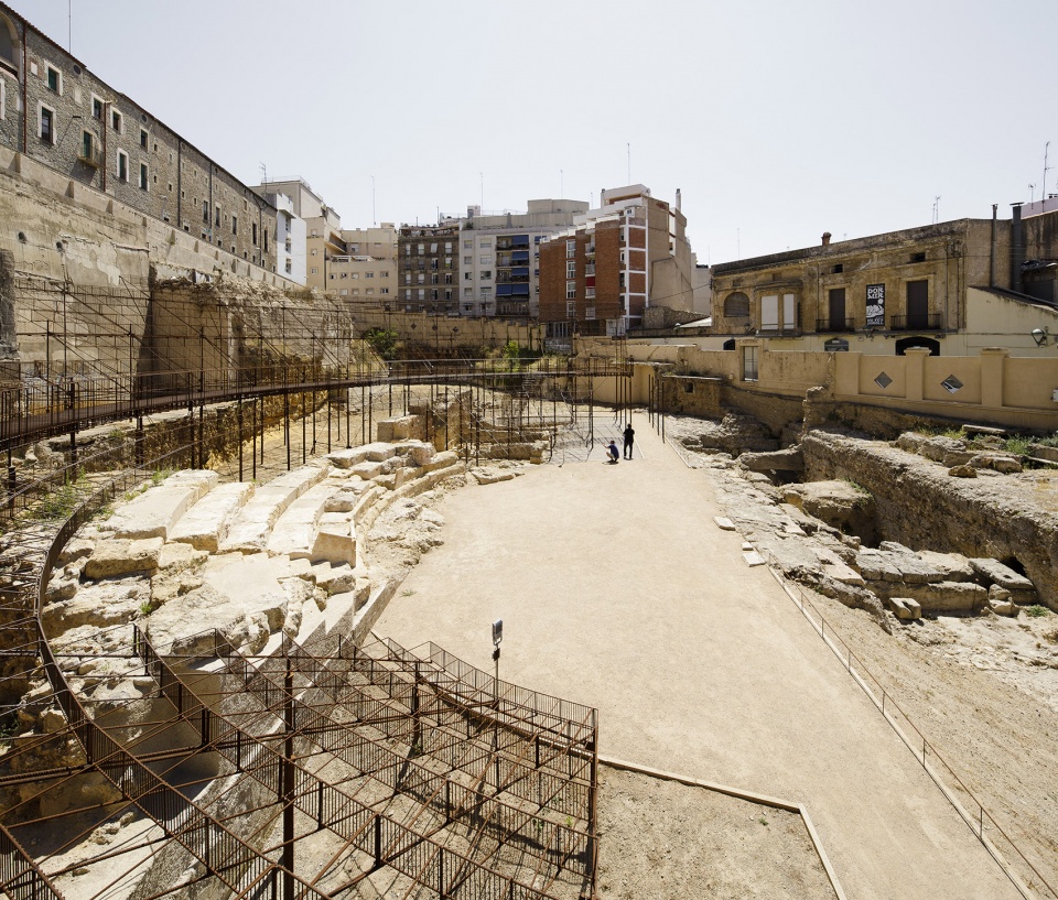 archaeological remains of the ancient roman by toni girones