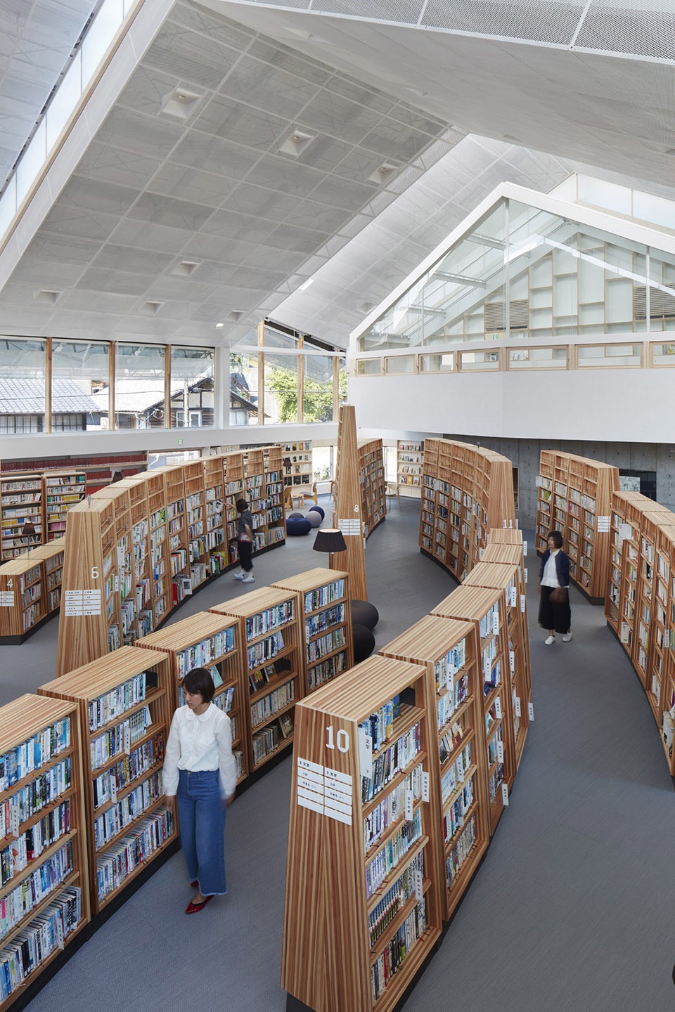 taketa municipal library by takao shiotsuka atelier