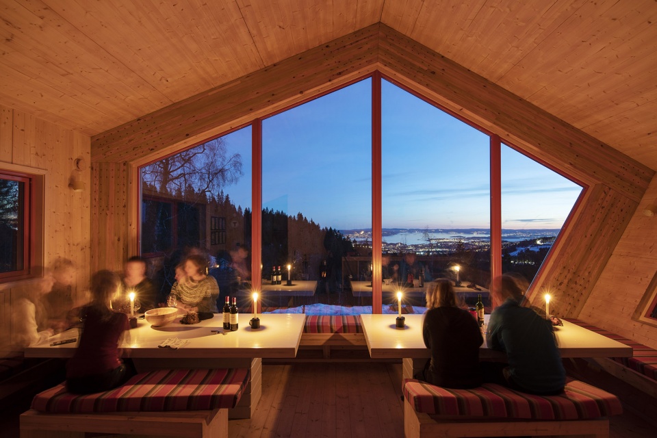 fuglemyrhytta panoramic self service cabin by snohetta
