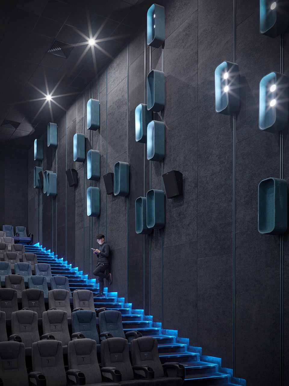 jinyi cinema in liuzhou china by one plus partnership