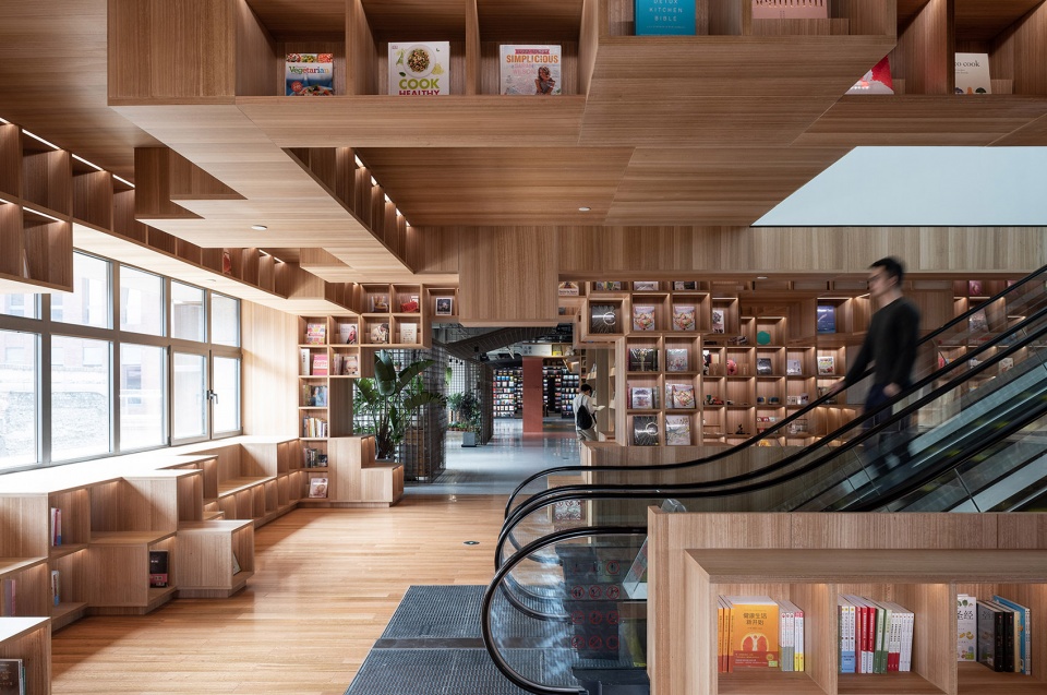 page one beijing fun bookstore interior design china by vector architects
