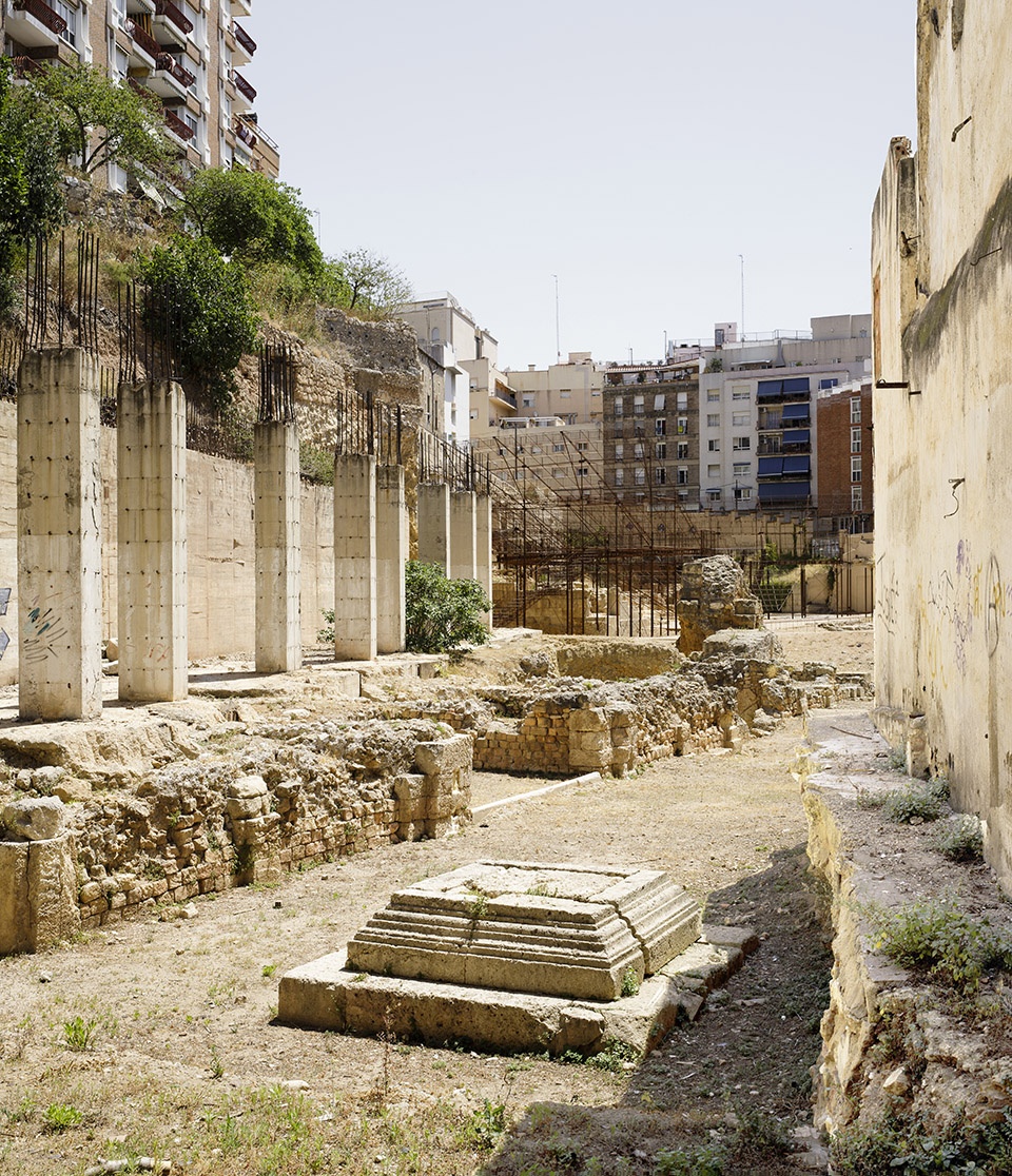 archaeological remains of the ancient roman by toni girones