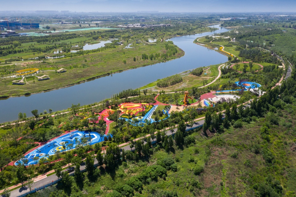 feng river wetland environmental design in xian china by gvl group