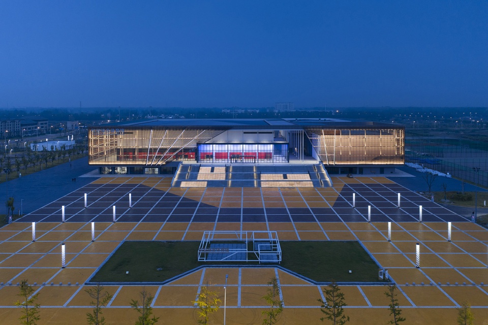 mixing openness with the whole architectural design of yizheng comprehensive gymnasium china by the architectural design and research ins...