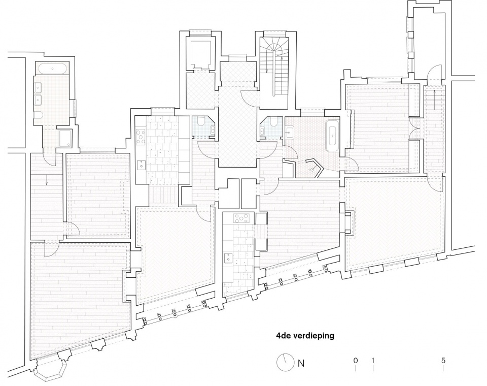 refurbishment of 3 historical buildings by bovenbouw barbara van der wee architects