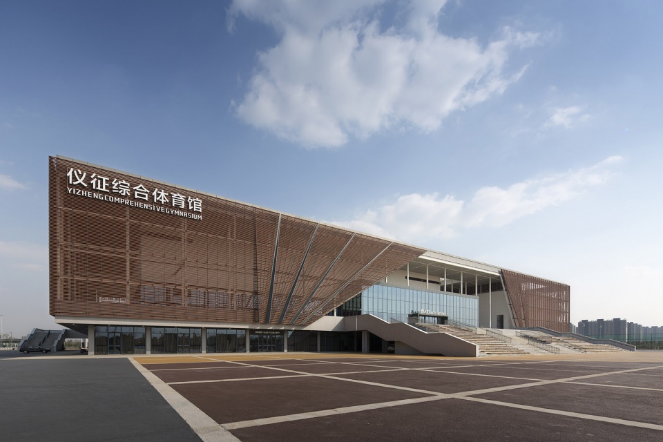 mixing openness with the whole architectural design of yizheng comprehensive gymnasium china by the architectural design and research ins...