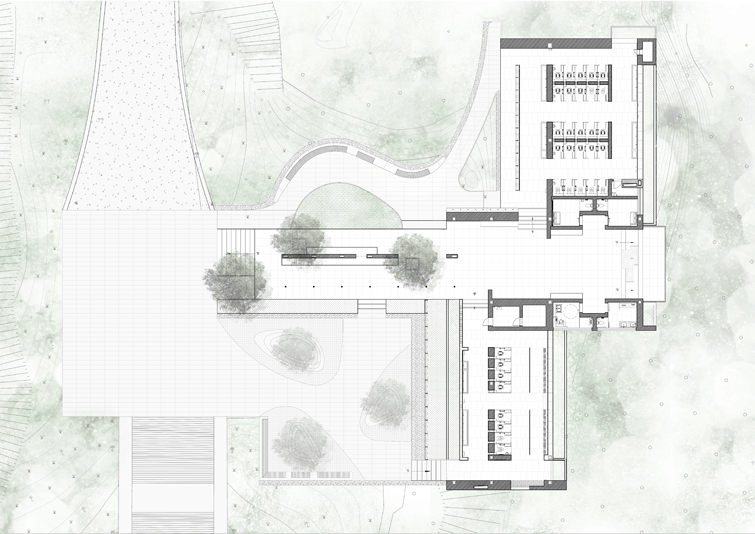 bei shan qi yuan lianhua peak public restroom china by shenzhen huahui design