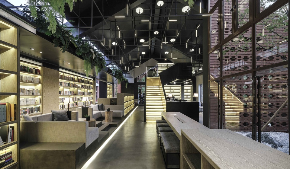 between memory and hope liva riverside book bar reconstruction of east china normal university ecnu china by lacime architects