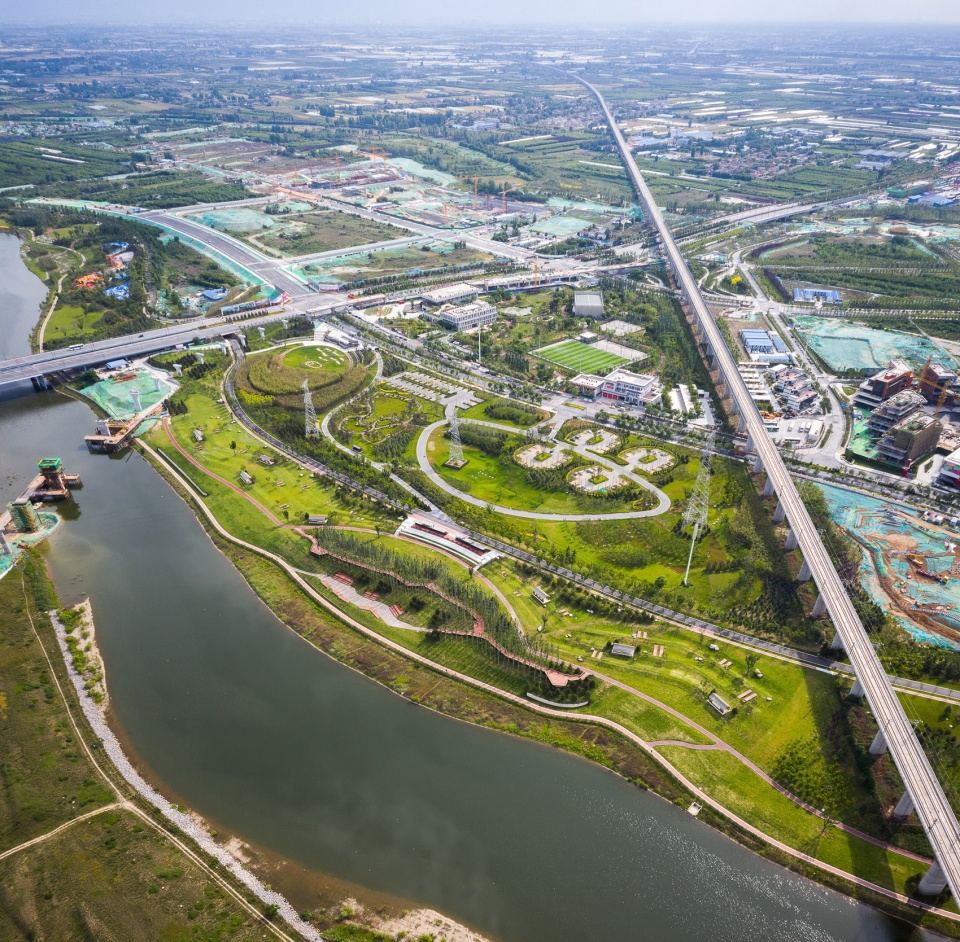 feng river wetland environmental design in xian china by gvl group