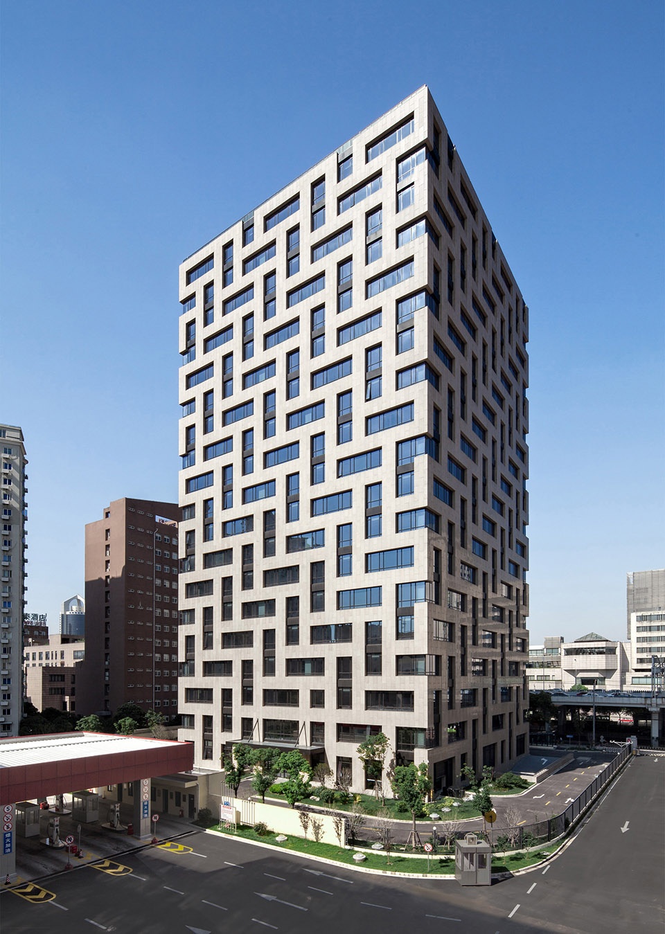 renovation of bus parking lot on yixian road china by tjad