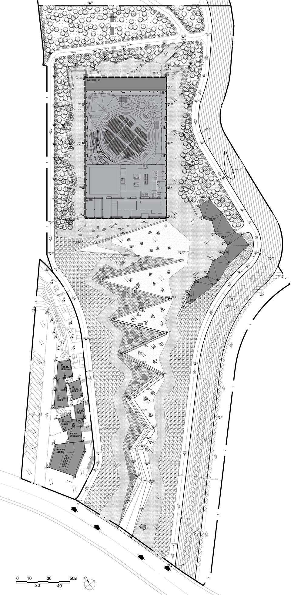 encore mount wutai theater china by biad zxd architects