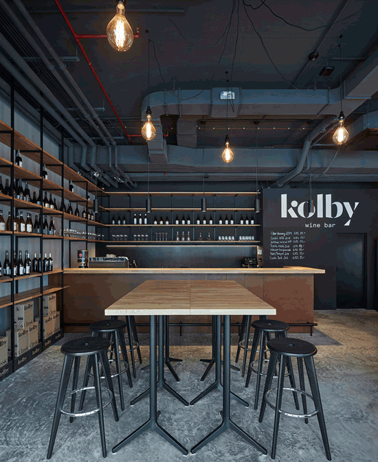 kolby wine bar by cmc architects