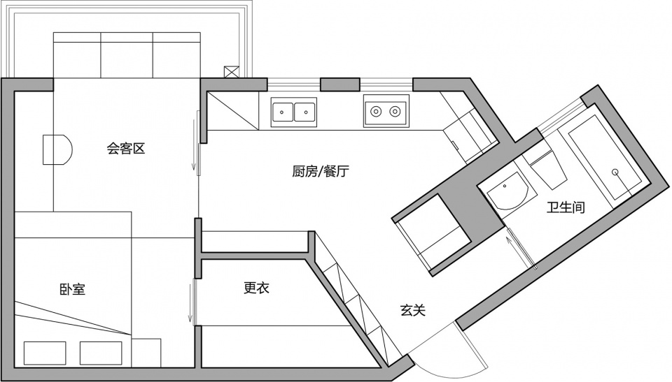 songbai apartment renovation china by lzarchitects