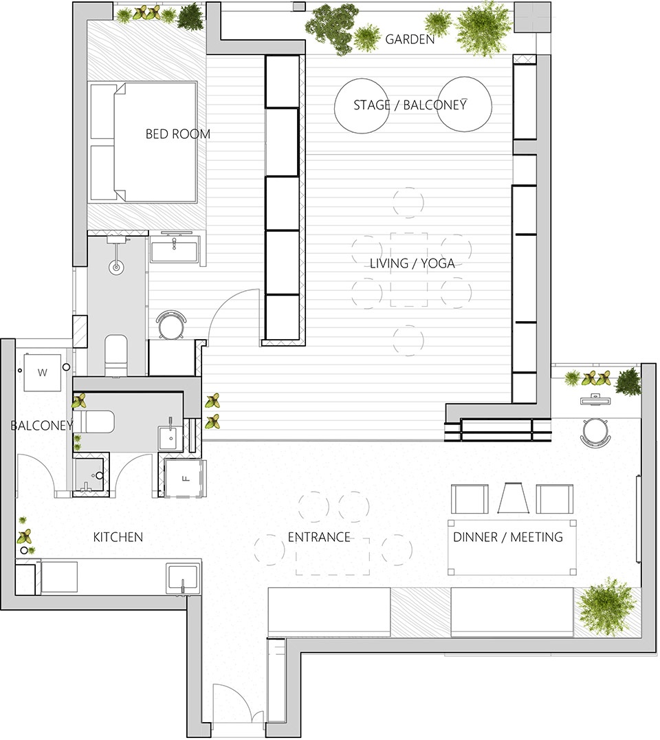 yoga home china by xue jin design