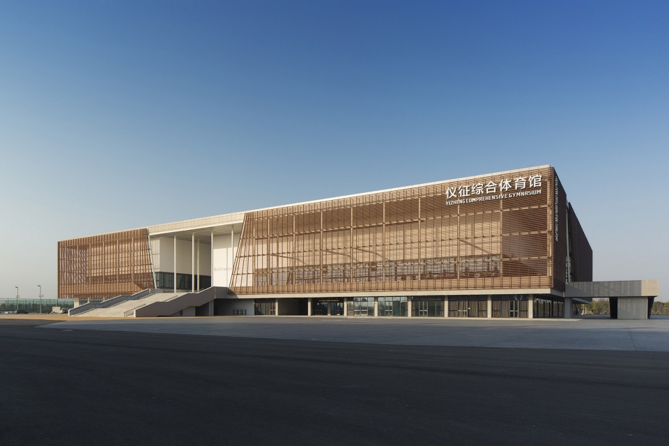 mixing openness with the whole architectural design of yizheng comprehensive gymnasium china by the architectural design and research ins...