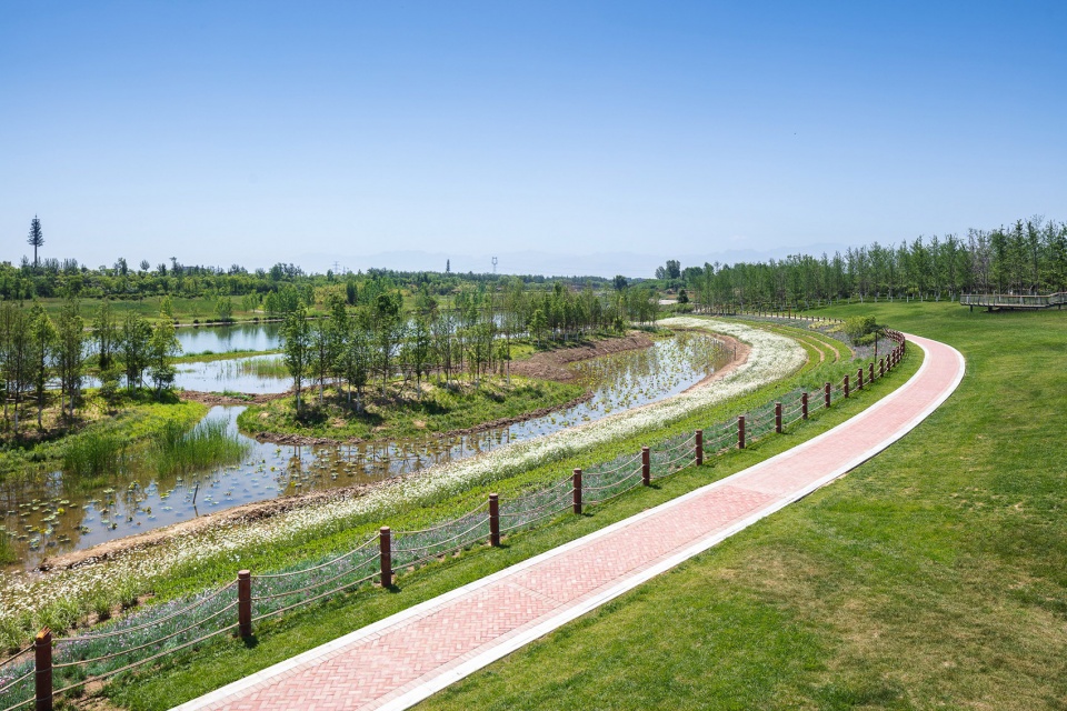 feng river wetland environmental design in xian china by gvl group
