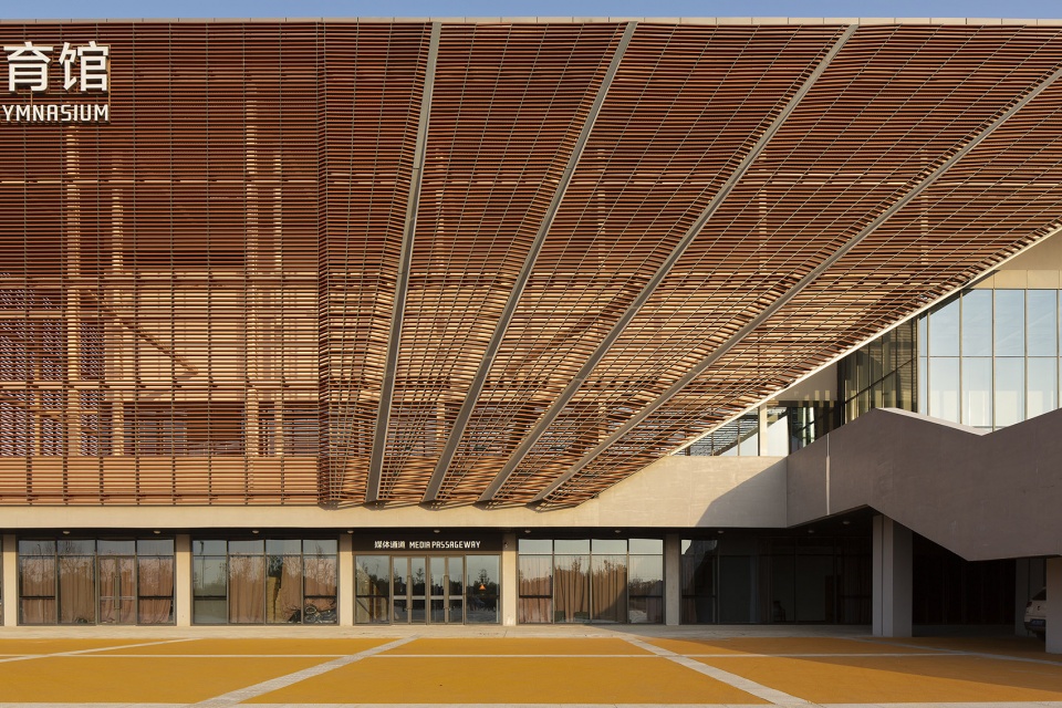 mixing openness with the whole architectural design of yizheng comprehensive gymnasium china by the architectural design and research ins...