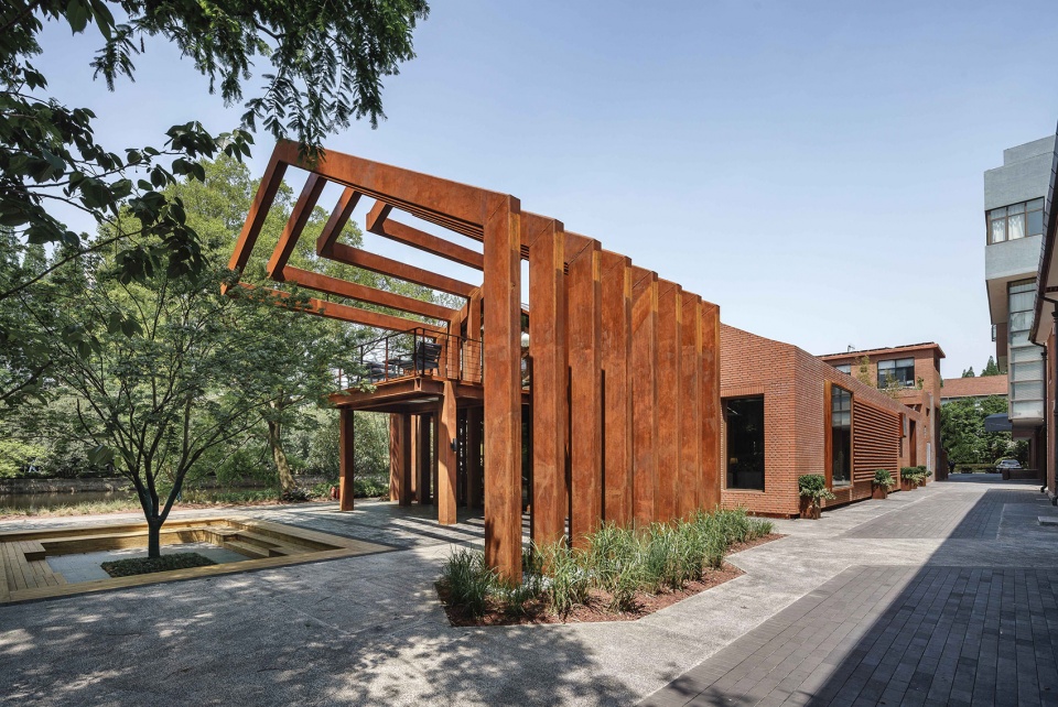 between memory and hope liva riverside book bar reconstruction of east china normal university ecnu china by lacime architects