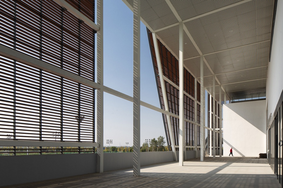 mixing openness with the whole architectural design of yizheng comprehensive gymnasium china by the architectural design and research ins...