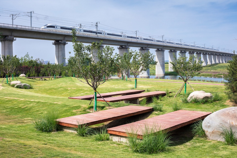 feng river wetland environmental design in xian china by gvl group