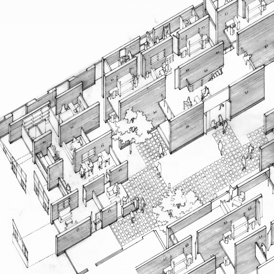 au dormitory by terrain architects