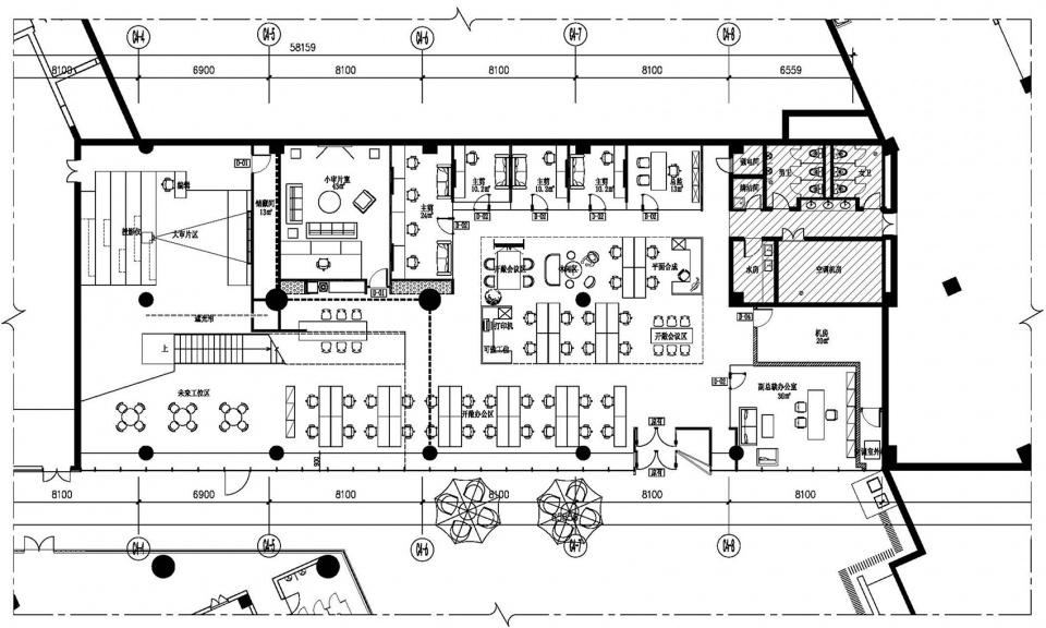 share television media office building in digital manor c china by ideal design construction inc