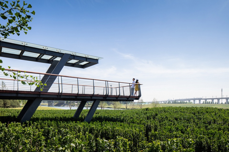 feng river wetland environmental design in xian china by gvl group