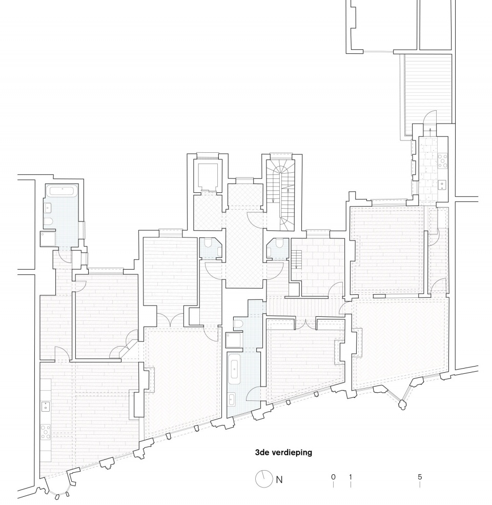 refurbishment of 3 historical buildings by bovenbouw barbara van der wee architects