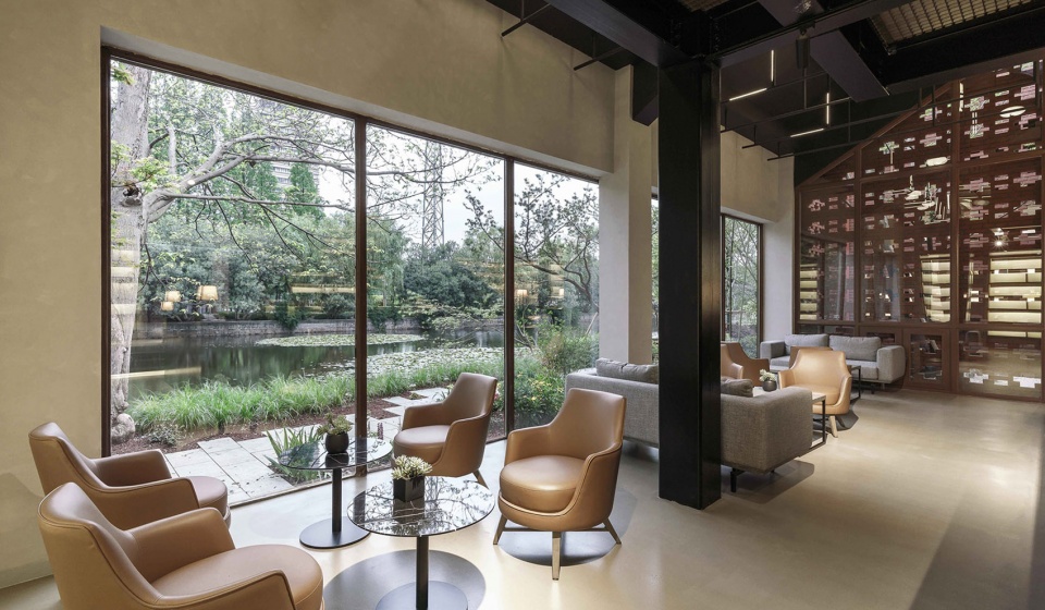 between memory and hope liva riverside book bar reconstruction of east china normal university ecnu china by lacime architects