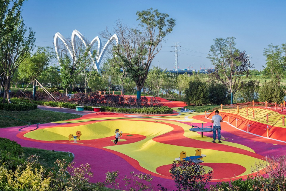 feng river wetland environmental design in xian china by gvl group