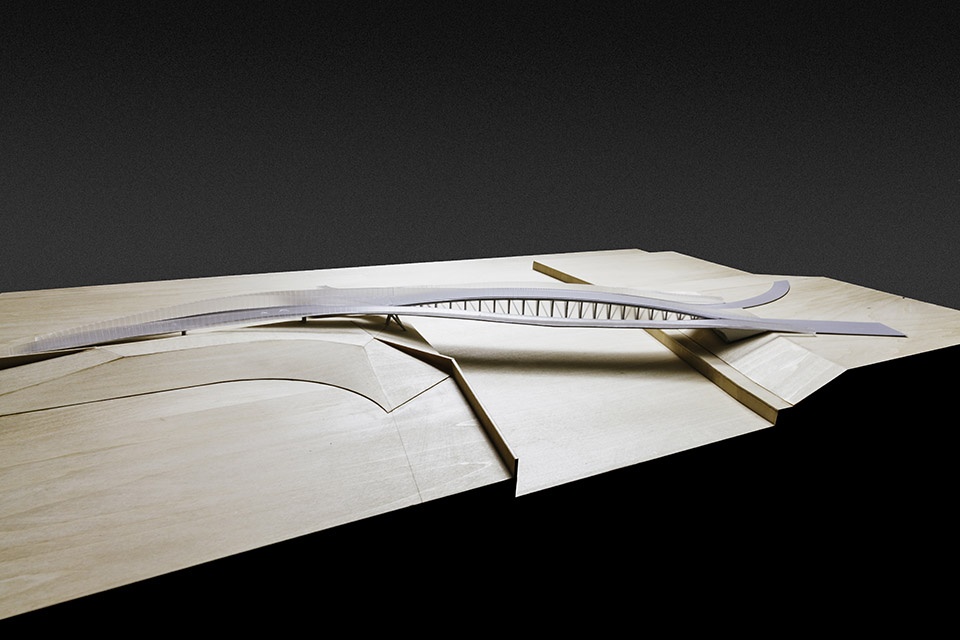 yangjing canal pedestrian bridge china by atelier liu yuyang architects