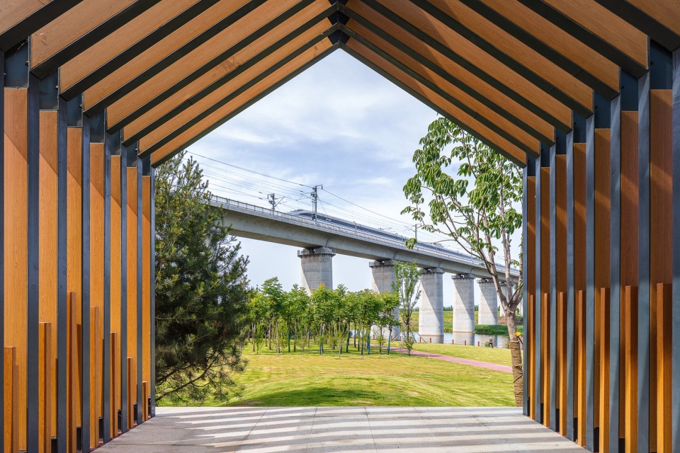 feng river wetland environmental design in xian china by gvl group