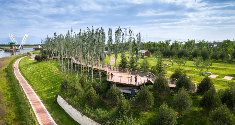 feng river wetland environmental design in xian china by gvl group