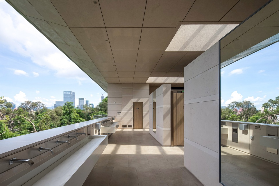 bei shan qi yuan lianhua peak public restroom china by shenzhen huahui design