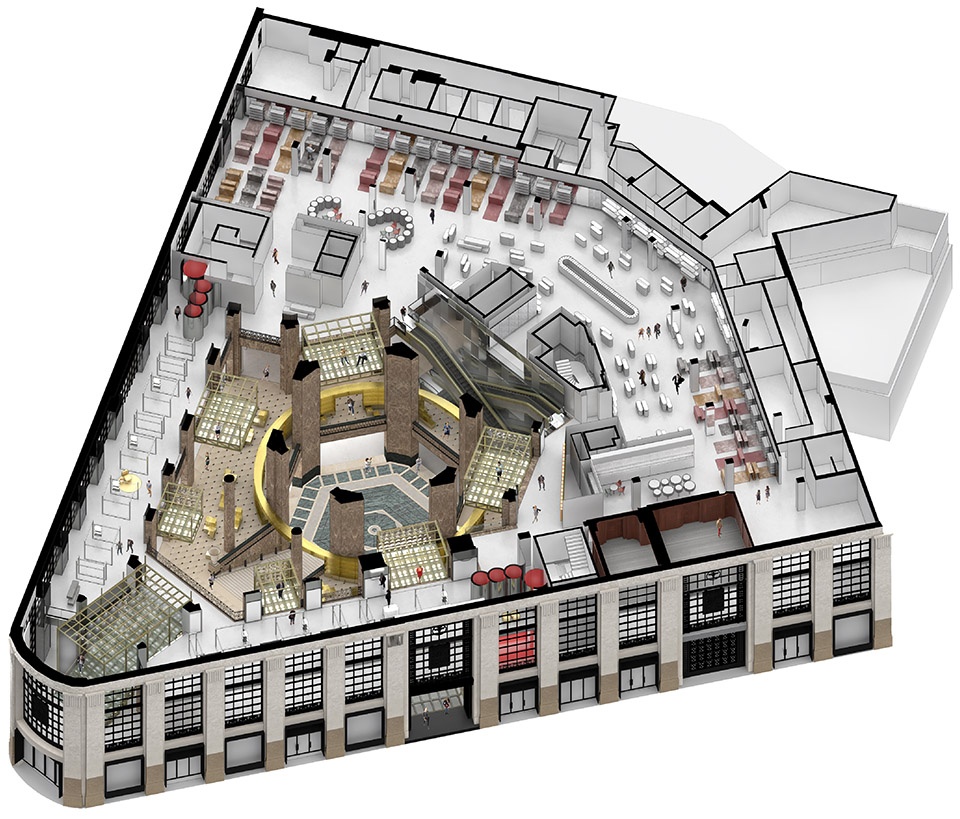galeries lafayette flagship on champs el