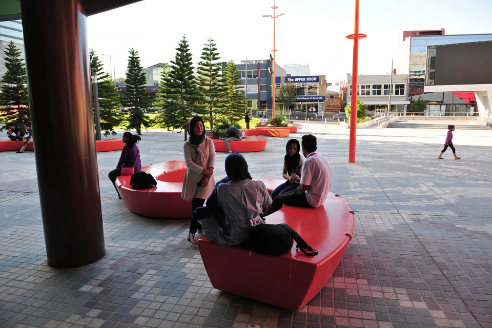 dandenong civic square by rush wright associates