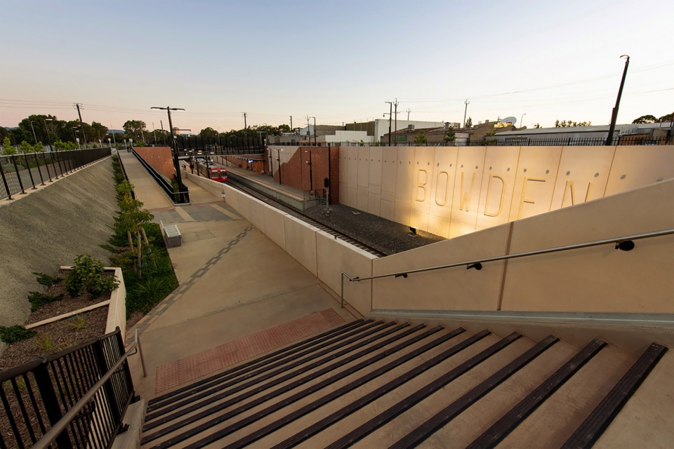 torrens junction rail separation project bowden station by cox architecture