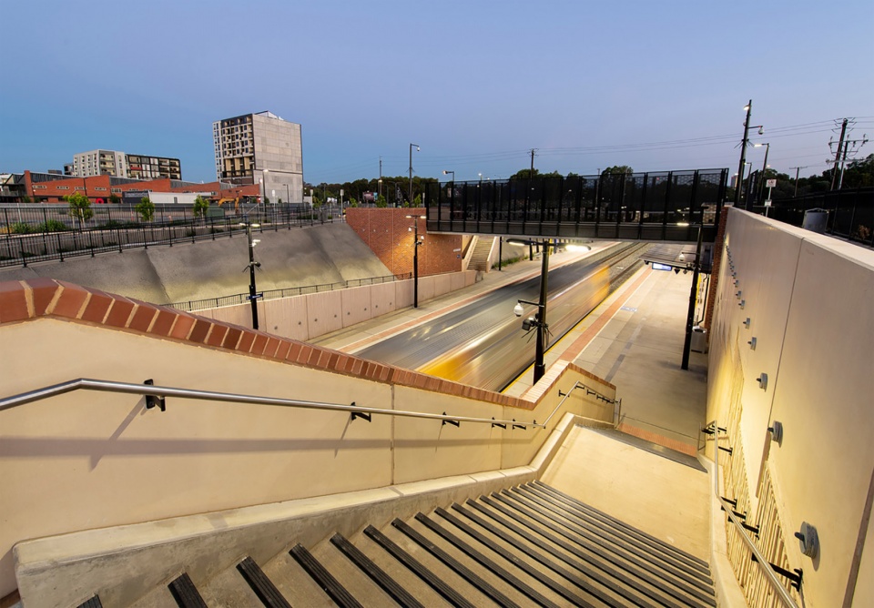 torrens junction rail separation project bowden station by cox architecture